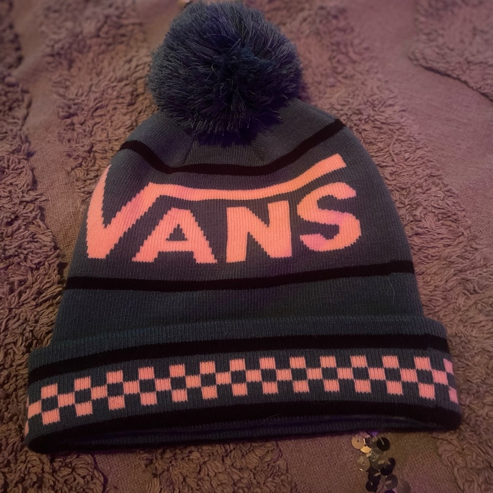 Vans Green and Pink Beanie